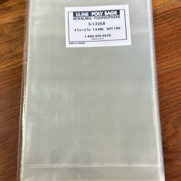 Resealable Polypropylene Bags - 4 3/4” x 6 3/4” - 1.5 mil - QTY 100 - Unopened - Picture 3 of 3